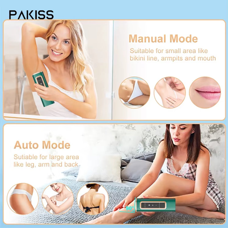 PAKISS Professional IPL Hair Removal Device with Ice Cooling, Unlimited Flashes, USA Warehouse Stock