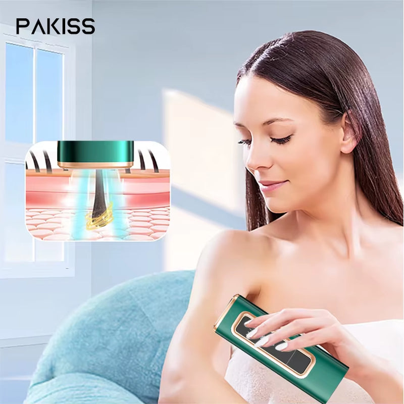 PAKISS Professional IPL Hair Removal Device with Ice Cooling, Unlimited Flashes, USA Warehouse Stock